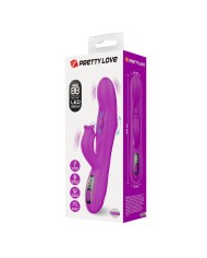 PRETTY LOVE YALANDA VIBRADOR RABBIT OSCILANTE CON PANTALLA LED MORADO