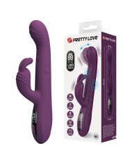 PRETTY LOVE DEE VIBRADOR RABBIT MULTIFUNCION OSCILANTE Y PERCUTOR MORADO