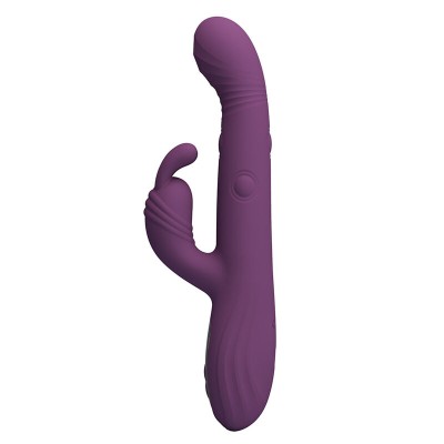 PRETTY LOVE DEE VIBRADOR RABBIT MULTIFUNCION OSCILANTE Y PERCUTOR MORADO