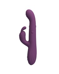PRETTY LOVE DEE VIBRADOR RABBIT MULTIFUNCION OSCILANTE Y PERCUTOR MORADO