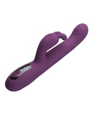 PRETTY LOVE DEE VIBRADOR RABBIT MULTIFUNCION OSCILANTE Y PERCUTOR MORADO