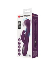 PRETTY LOVE DEE VIBRADOR RABBIT MULTIFUNCION OSCILANTE Y PERCUTOR MORADO