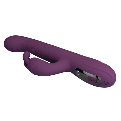 PRETTY LOVE DEE VIBRADOR RABBIT MULTIFUNCION OSCILANTE Y PERCUTOR MORADO