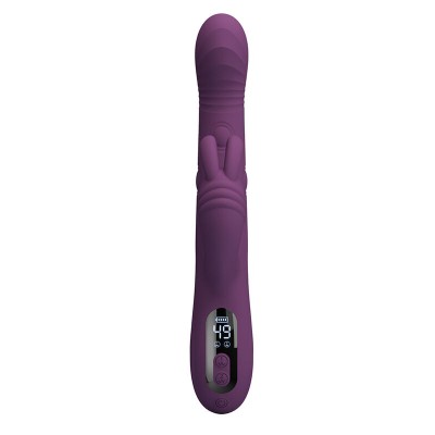 PRETTY LOVE DEE VIBRADOR RABBIT MULTIFUNCION OSCILANTE Y PERCUTOR MORADO