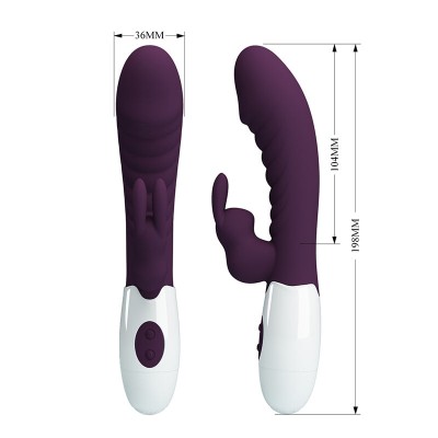 PRETTY LOVE NAUGHTY BUNNY VIBRADOR RABBIT 30 FUNCIONES MORADO