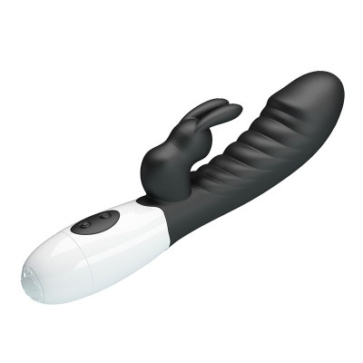 PRETTY LOVE NAUGHTY BUNNY VIBRADOR RABBIT 30 FUNCIONES NEGRO