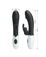 PRETTY LOVE NAUGHTY BUNNY VIBRADOR RABBIT 30 FUNCIONES NEGRO