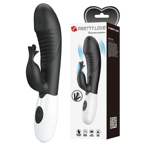 PRETTY LOVE RASMUSSEN VIBRADOR RABBIT 30 FUNCIONES NEGRO