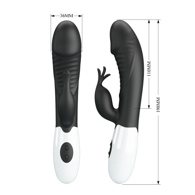 PRETTY LOVE RASMUSSEN VIBRADOR RABBIT 30 FUNCIONES NEGRO