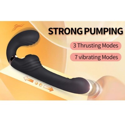 NALONE ALLOW VIBRADOR DOBLE CON ROTACION Y EMPUJE NEGRO
