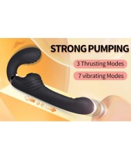NALONE ALLOW VIBRADOR DOBLE CON ROTACION Y EMPUJE NEGRO