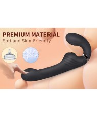 NALONE ALLOW VIBRADOR DOBLE CON ROTACION Y EMPUJE NEGRO