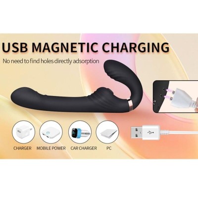 NALONE ALLOW VIBRADOR DOBLE CON ROTACION Y EMPUJE NEGRO