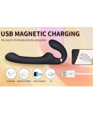 NALONE ALLOW VIBRADOR DOBLE CON ROTACION Y EMPUJE NEGRO