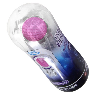 PRETTY LOVE MASTURBADOR CUP 360º TEXTURIZADO TRANSPARENTE