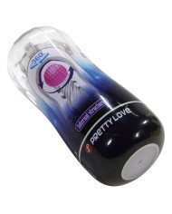 PRETTY LOVE MASTURBADOR CUP 360º TEXTURIZADO TRANSPARENTE