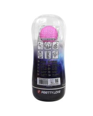 PRETTY LOVE MASTURBADOR CUP 360º TEXTURIZADO TRANSPARENTE