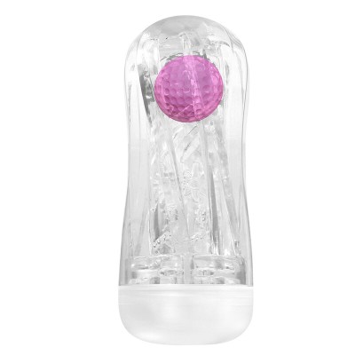 PRETTY LOVE MASTURBADOR CUP 360º TEXTURIZADO TRANSPARENTE