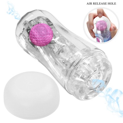PRETTY LOVE MASTURBADOR CUP 360º TEXTURIZADO TRANSPARENTE