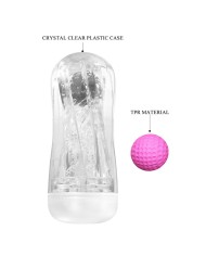 PRETTY LOVE MASTURBADOR CUP 360º TEXTURIZADO TRANSPARENTE