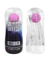 PRETTY LOVE MASTURBADOR CUP 360º TEXTURIZADO TRANSPARENTE