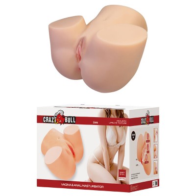 CRAZY BULL LIORA MASTURBADOR VAGINAL Y ANAL DOBLE XXL