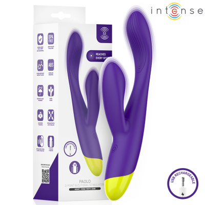 INTENSE PAOLO ESTIMULADOR RABBIT RECARGABLE PARA PUNTO G Y CLITORIS