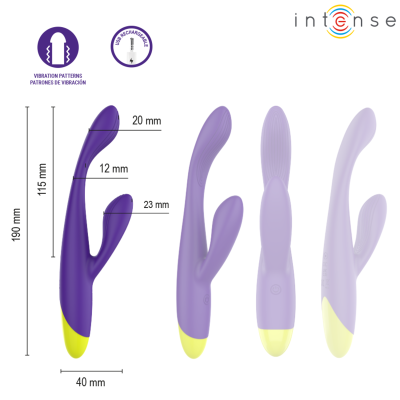 INTENSE PAOLO ESTIMULADOR RABBIT RECARGABLE PARA PUNTO G Y CLITORIS