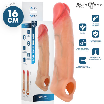 MR INTENSE SIMON L FUNDA PARA PENE SILICONA 16 CM O 45 CM