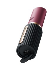 SATISFYER DEEP KISS ESTIMULADOR CLITORIS POR ONDAS GRANATE NEGRO