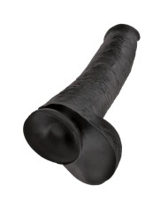 KING COCK DILDO REALISTA CON TESTICULOS 38 CM COLOR NEGRO