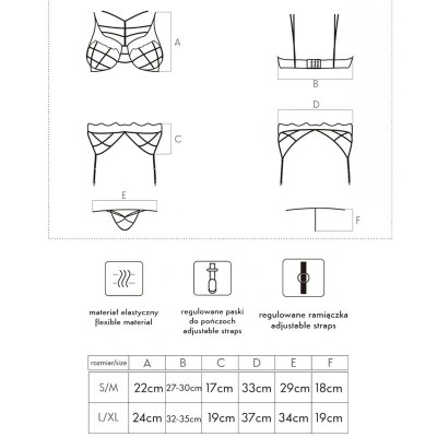 LIVCO CORSETTI FASHION SOLEDAD LC 20217 SUJETADOR PANTY LIGUERO L XL