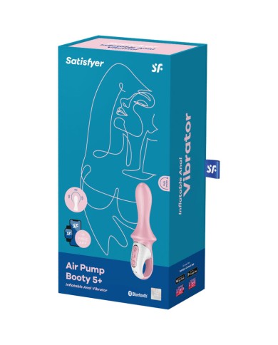 SATISFYER AIR PUMP BOOTY 5 VIBRADOR ANAL INFLABLE ROSA SATISFYER AIR PUMP BOOTY 5 VIBRADOR ANAL INFLABLE ROSA