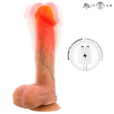 MR INTENSE LOGAN DILDO VIBRADOR SILICONA CON EFECTO CALOR Y CONTROL REMOTO 20 CM O 41 CM