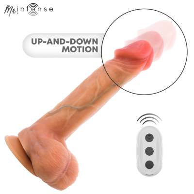 MR INTENSE LOGAN DILDO VIBRADOR SILICONA CON EFECTO CALOR Y CONTROL REMOTO 20 CM O 41 CM