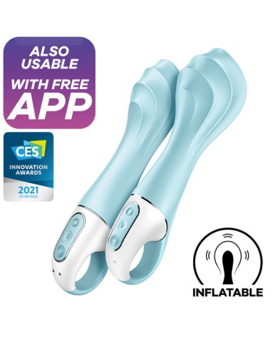 SATISFYER AIR PUMP VIBRATOR 5 VIBRADOR PUNTO G INFLABLE APP AZUL SATISFYER AIR PUMP VIBRATOR 5 VIBRADOR PUNTO G INFLABLE APP AZUL