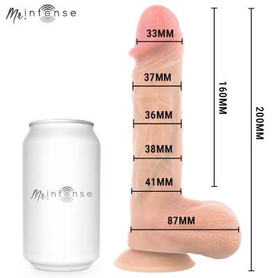 MR INTENSE LOGAN DILDO VIBRADOR SILICONA CON EFECTO CALOR Y CONTROL REMOTO 20 CM O 41 CM
