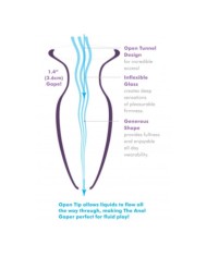 ANAL FANTASY ELITE PLUG ANAL MEGA ANAL GAPER TRANSPARENTE