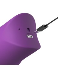 FANTASY FOR HER LUSH KISS PLUSH PURPLE ESTIMULADOR CLITORAL DE SUCCION Y LAMIDO