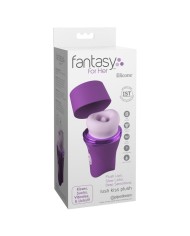 FANTASY FOR HER LUSH KISS PLUSH PURPLE ESTIMULADOR CLITORAL DE SUCCION Y LAMIDO