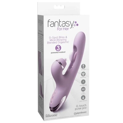 FANTASY FOR HER G TOUCH PULSE PRO PURPLE VIBRADOR RABBIT PARA PUNTO G Y CLITORIS