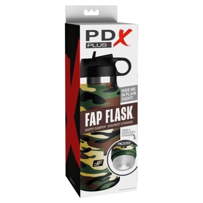 PDX PLUS MASTURBADOR DISCRETO FAP FLASK HAPPY CAMPER CAMUFLAJE