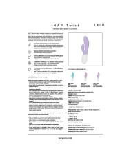 LELO INA TWIST VIBRADOR RABBIT PUNTO G Y CLITORIS LAVANDA
