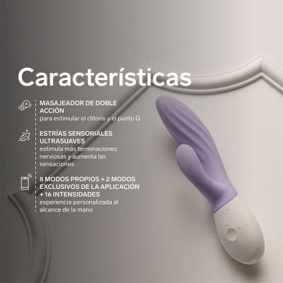 LELO INA TWIST VIBRADOR RABBIT PUNTO G Y CLITORIS LAVANDA