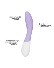 LELO MONA TWIST VIBRADOR PARA PUNTO G RECARGABLE APP CONTROL LAVANDA