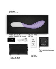LELO MONA TWIST VIBRADOR PARA PUNTO G RECARGABLE APP CONTROL LAVANDA
