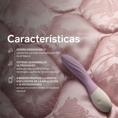 LELO MONA TWIST VIBRADOR PARA PUNTO G RECARGABLE APP CONTROL LAVANDA
