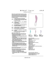 LELO MONA TWIST VIBRADOR PARA PUNTO G RECARGABLE APP CONTROL LAVANDA