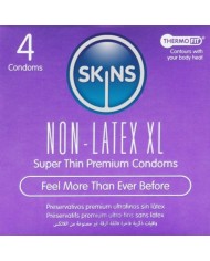 SKINS PRESERVATIVOS SIN LATEX XL PACK 4