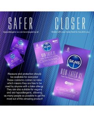 SKINS PRESERVATIVOS SIN LATEX XL PACK 4